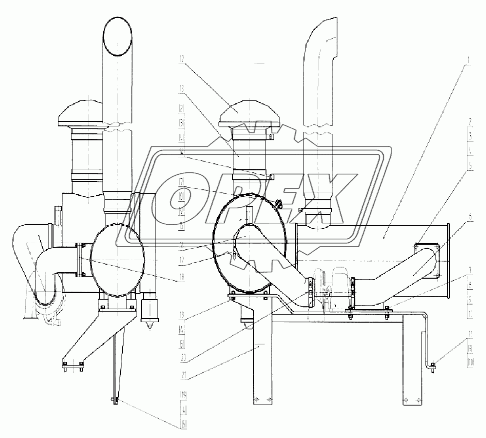 50С0095 Система всасывания и выхлопа