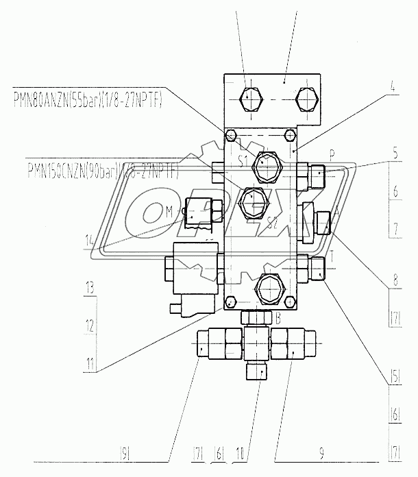 45С0025 Клапан стояночного тормоза в сборе