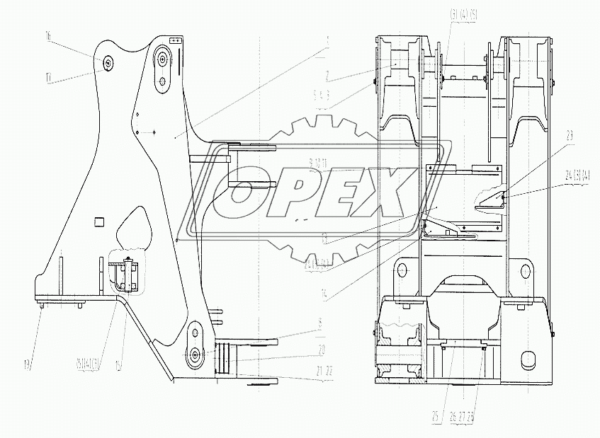 30Е0038 Передняя рама