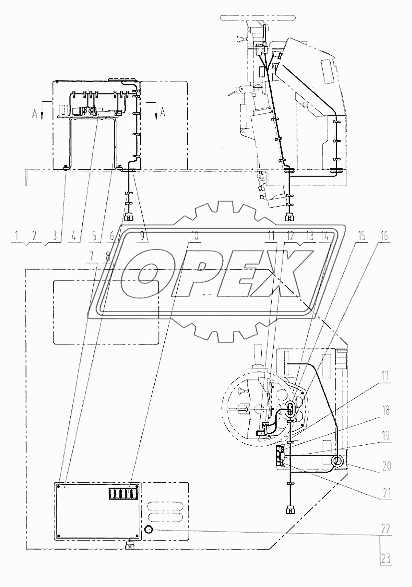 22Е0115 Проводка кабины