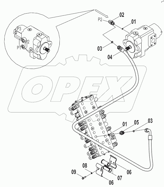  OIL OUTPUT PIPINGS (A)