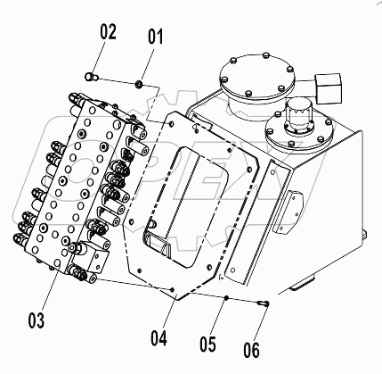  MAIN CONTROL VALVE SUPPORT