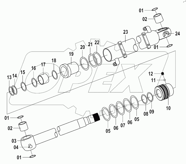  DOZER BALDE CYLINDER