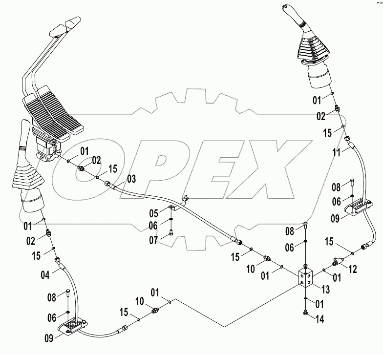  12E0237 PILOT HYDRAULIC SYSTEM (A)
