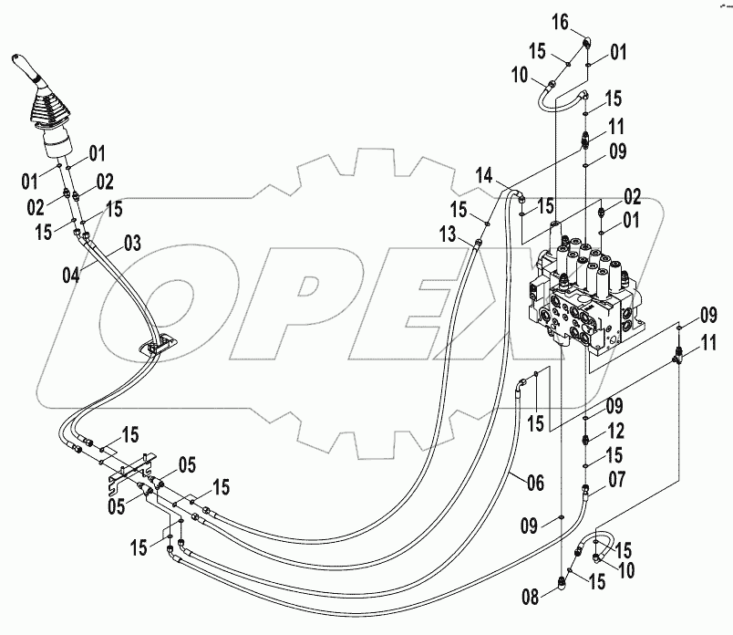  12Е0237 PILOT HYDRAULIC SYSTEM (E)