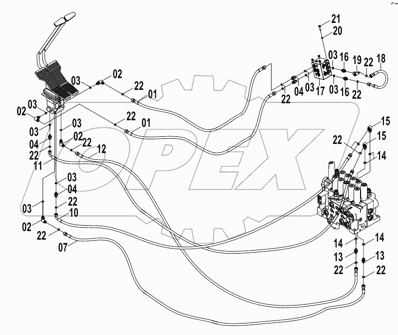  12E0237 PILOT HYDRAULIC SYSTEM (G)