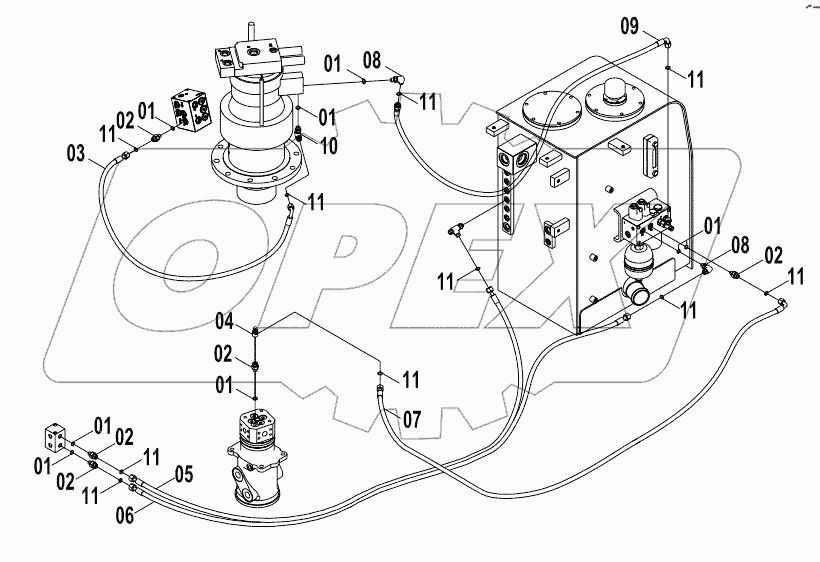  12E0237 PILOT HYDRAULIC SYSTEM (I)