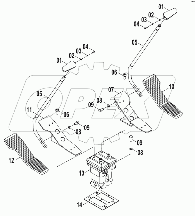  12E0237 PILOT HYDRAULIC SYSTEM (L)
