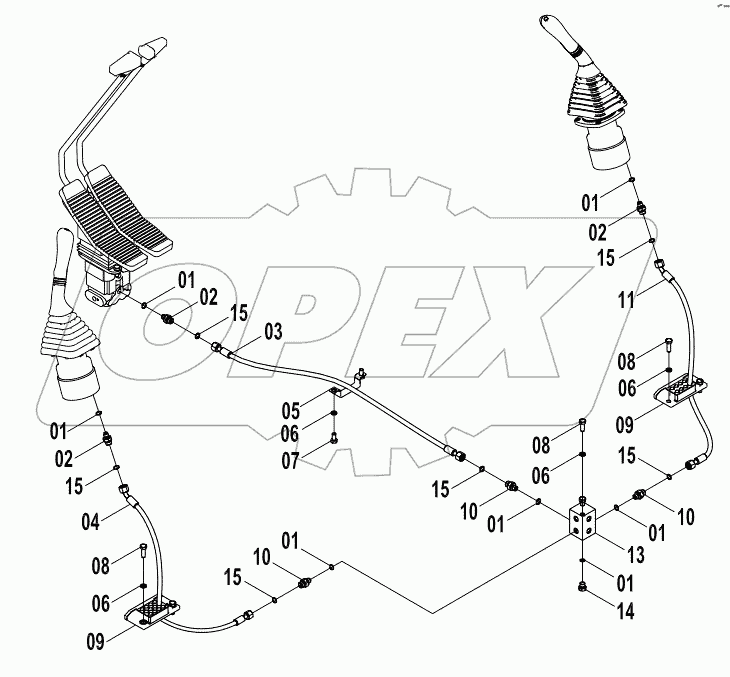  12E0287-1 PILOT HYDRAULIC SYSTEM (A)