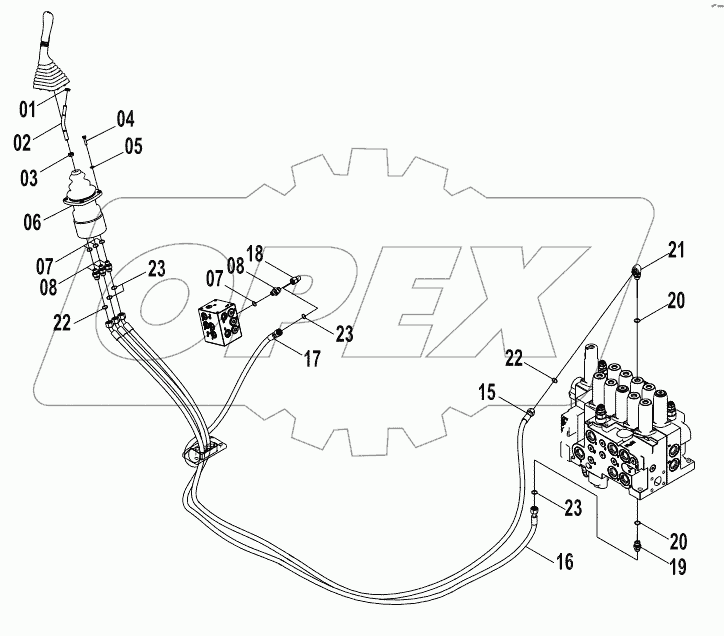  12Е0278-1 PILOT HYDRAULIC SYSTEM (F)