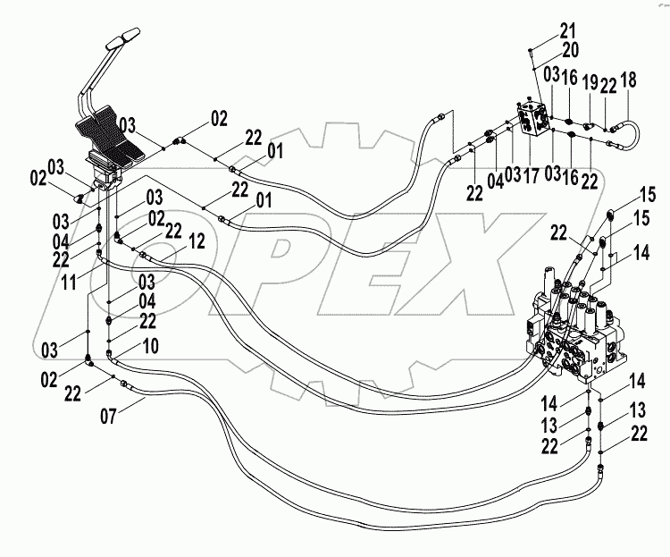  12E0287-1 PILOT HYDRAULIC SYSTEM (G)