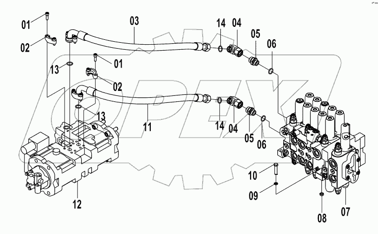  15E0665 MAIN HYDRAULIC SYSTEM (A)