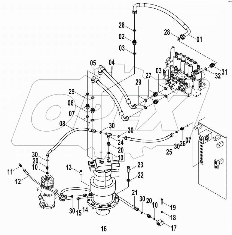  15E0665 MAIN HYDRAULIC SYSTEM (D)