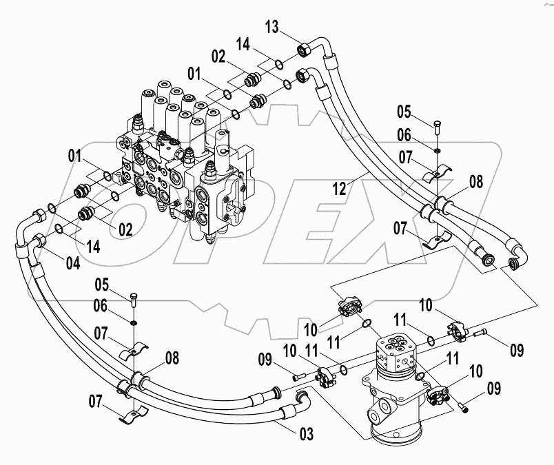  15E0665 MAIN HYDRAULIC SYSTEM (G)