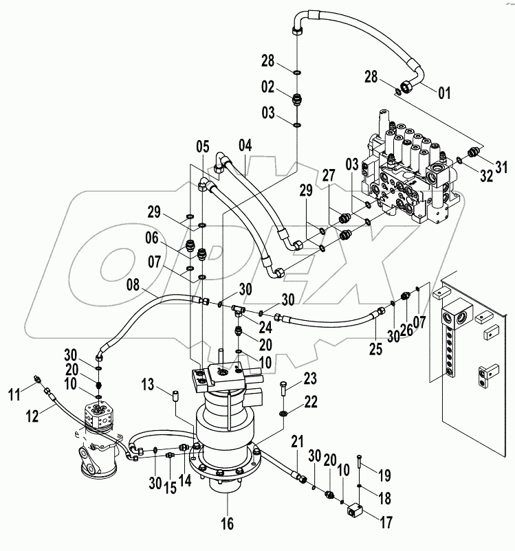  15E1187 MAIN HYDRAULIC SYSTEM (D)