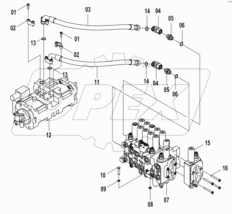  15E0817 MAIN HYDRAULIC SYSTEM (A)