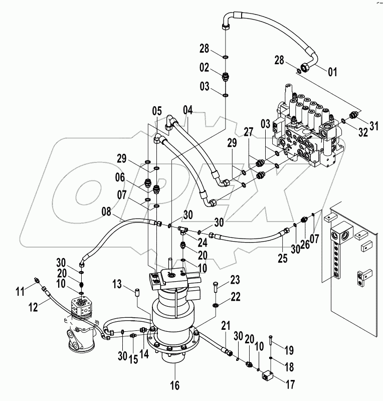  15E0817 MAIN HYDRAULIC SYSTEM (D)