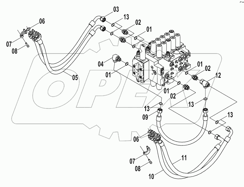  15E0817 MAIN HYDRAULIC SYSTEM (F)