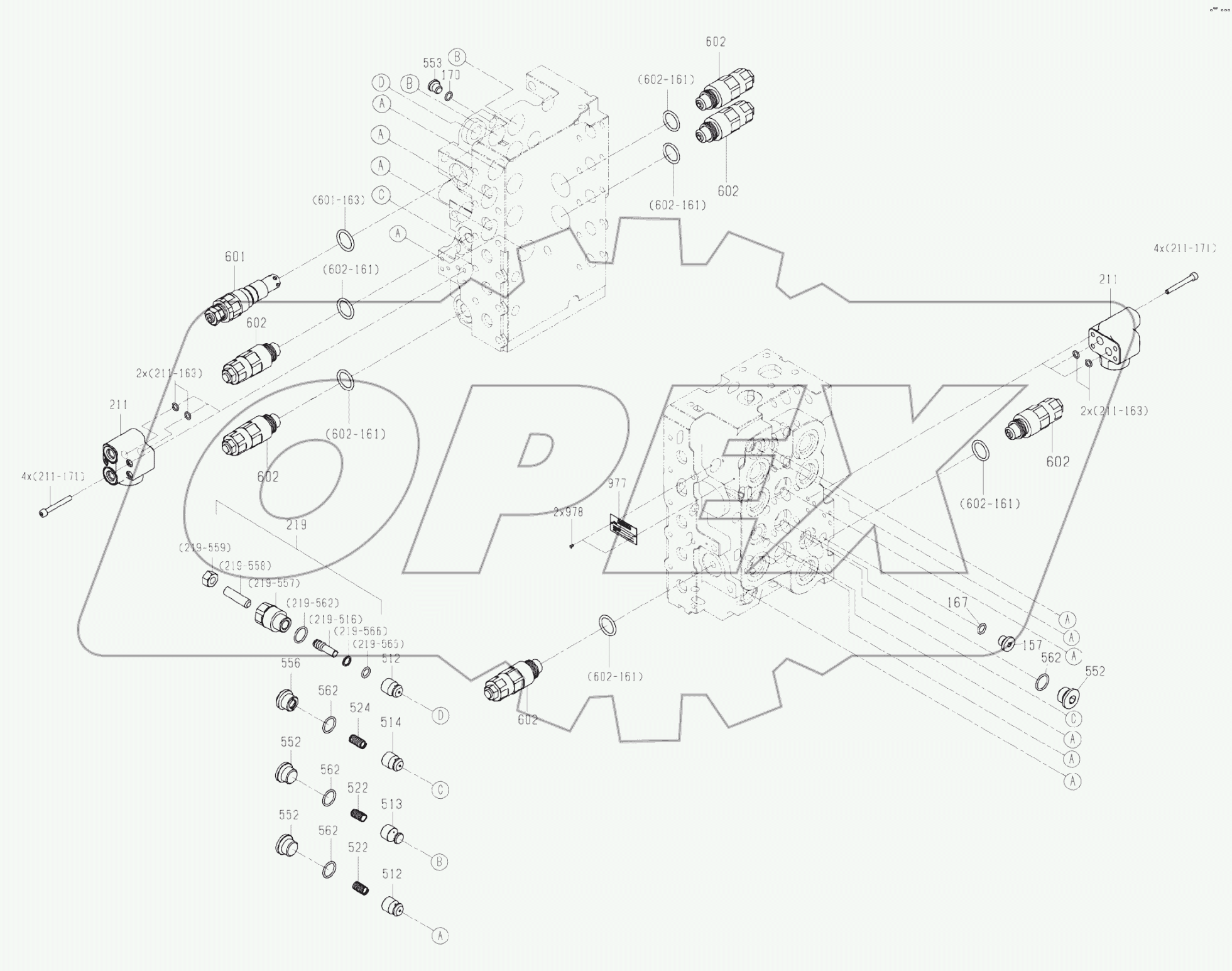  12C1735 001 MAIN CONTROL VALVE