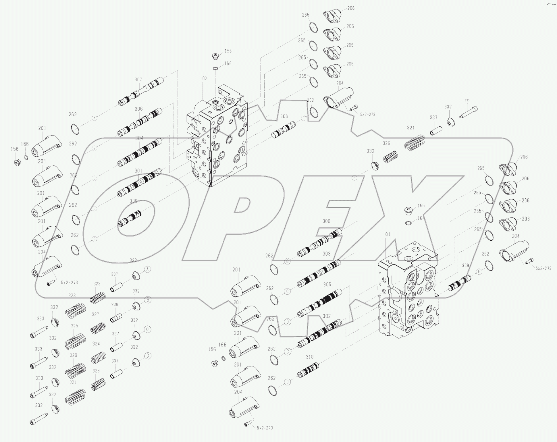  12C1735 001 MAIN CONTROL VALVE