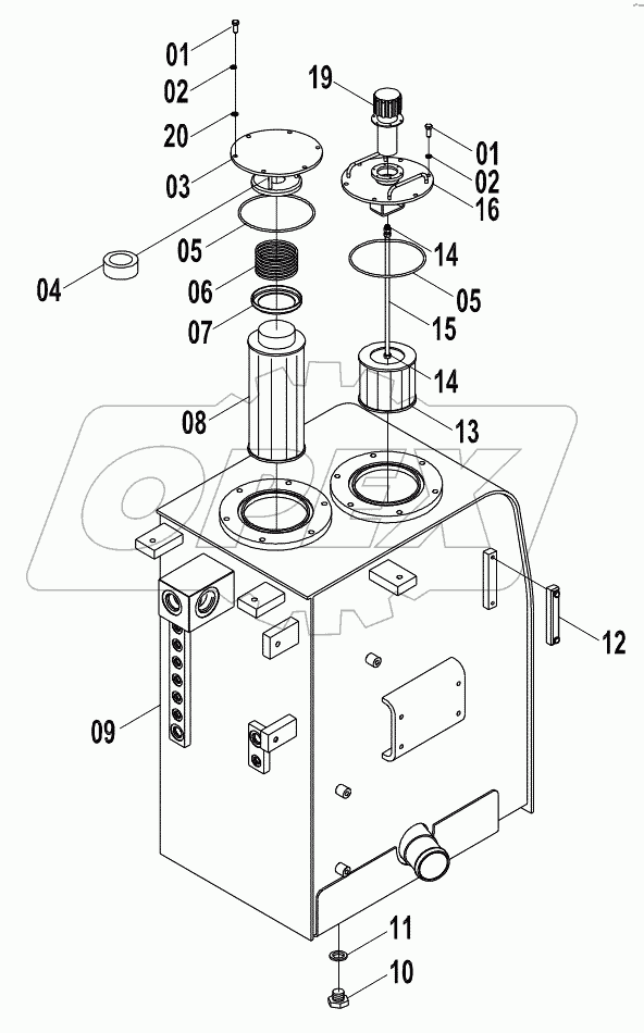  21C0524 004 HYDRAULIC OIL TANK
