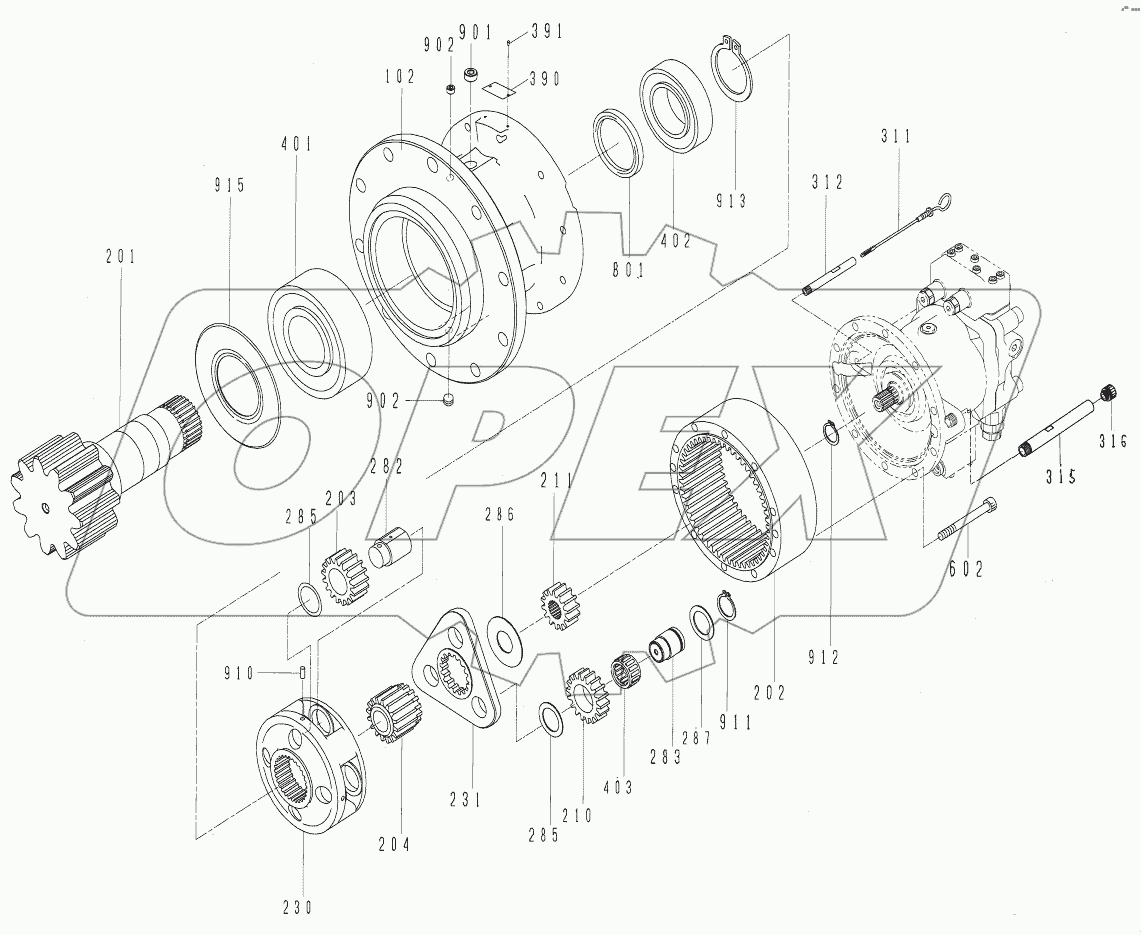  41C1096 000 REDUCTION GEAR