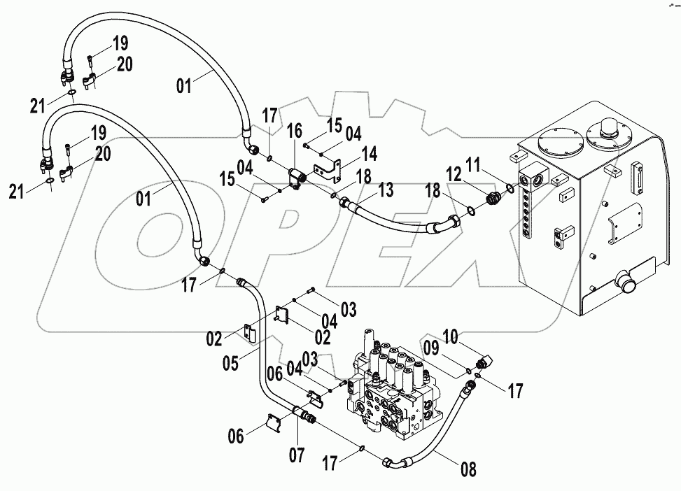  15E0697 004 ATTACHMENT PLATFORM LINES