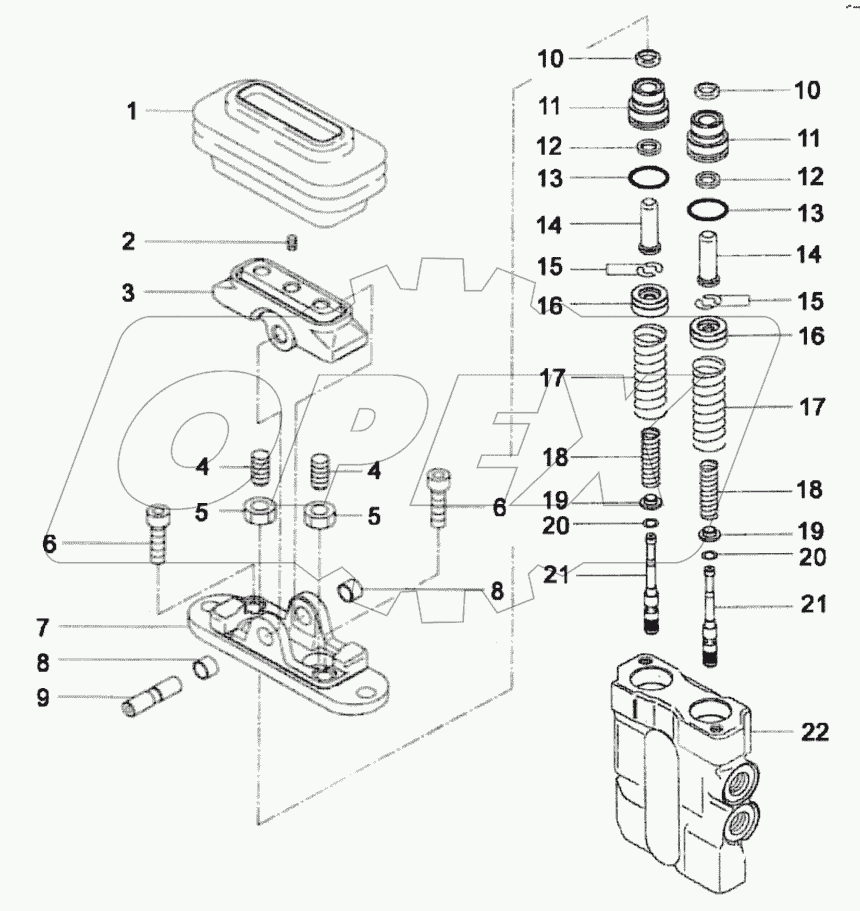  12C0256 001 FOOT PILOT VALVE
