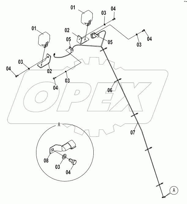  46C8205 FRAME WIRING AS (A)