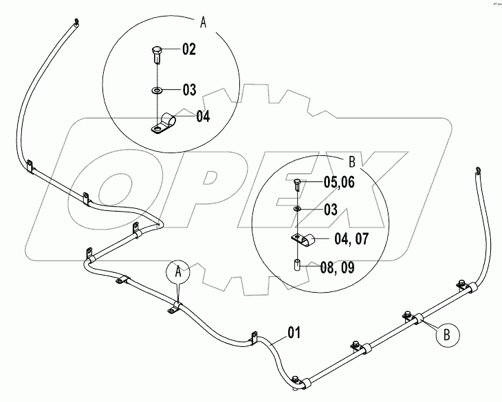  46C8205 FRAME WIRING AS (F)