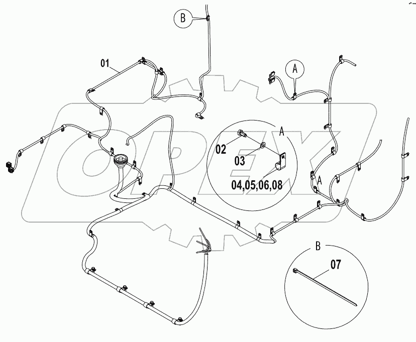  46C8205 FRAME WIRING AS (G)