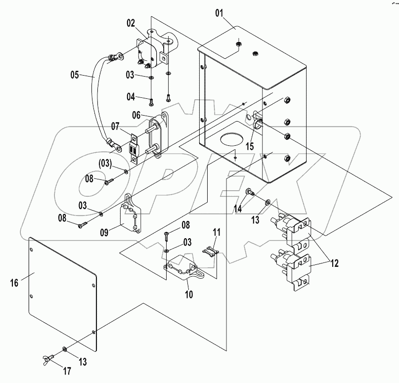  46C7591 000 ELECTRICAL BOX AS