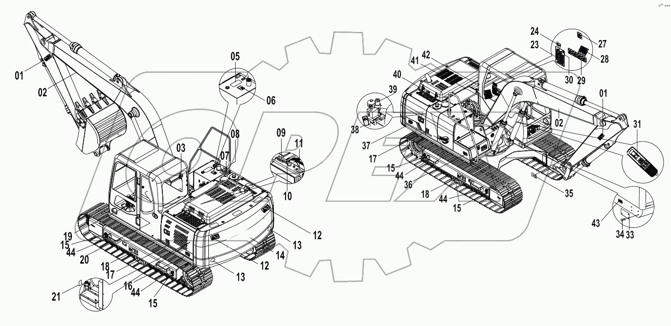  45E1153-1 000 DECAL GROUP