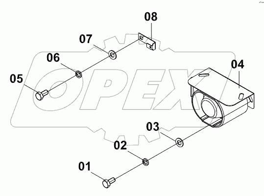  46C5400 000 TRAVEL ALARM WIRING AS