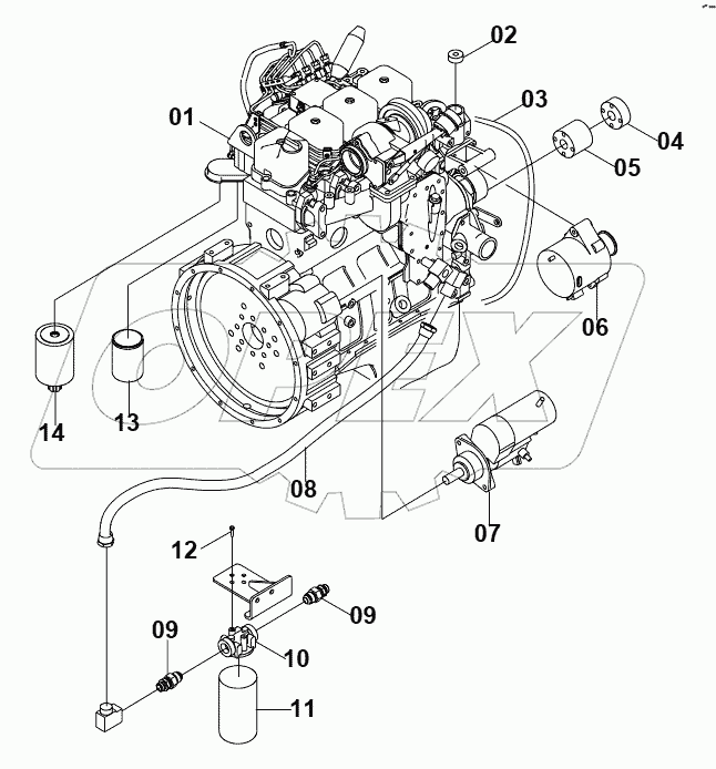  40C1588 003 DIESEL ENGINE