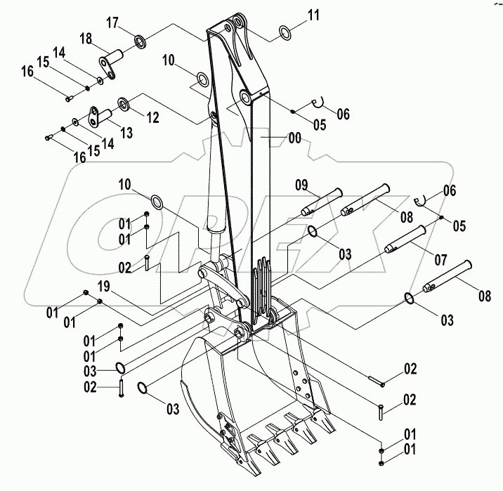  32E1033 WORK IMPLEMENT SYSTEM (B)