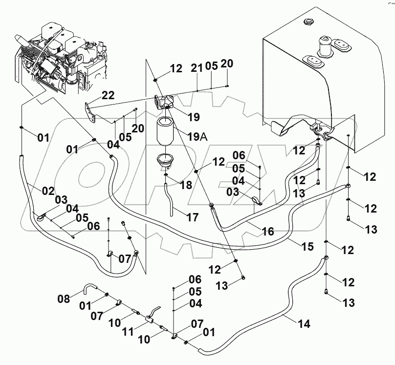  40C3092 FUEL SYSTEM (A)