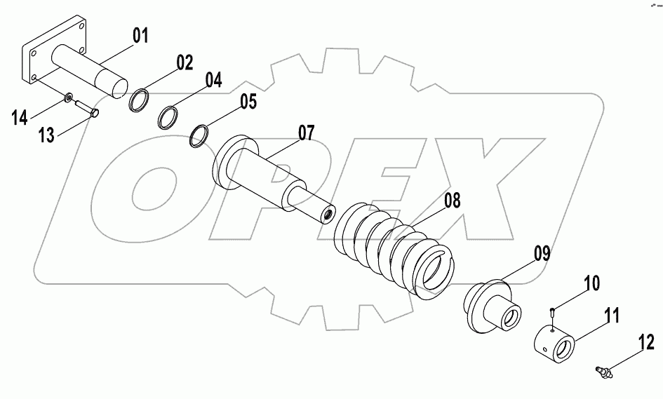  44C0203 001 TENSIONER