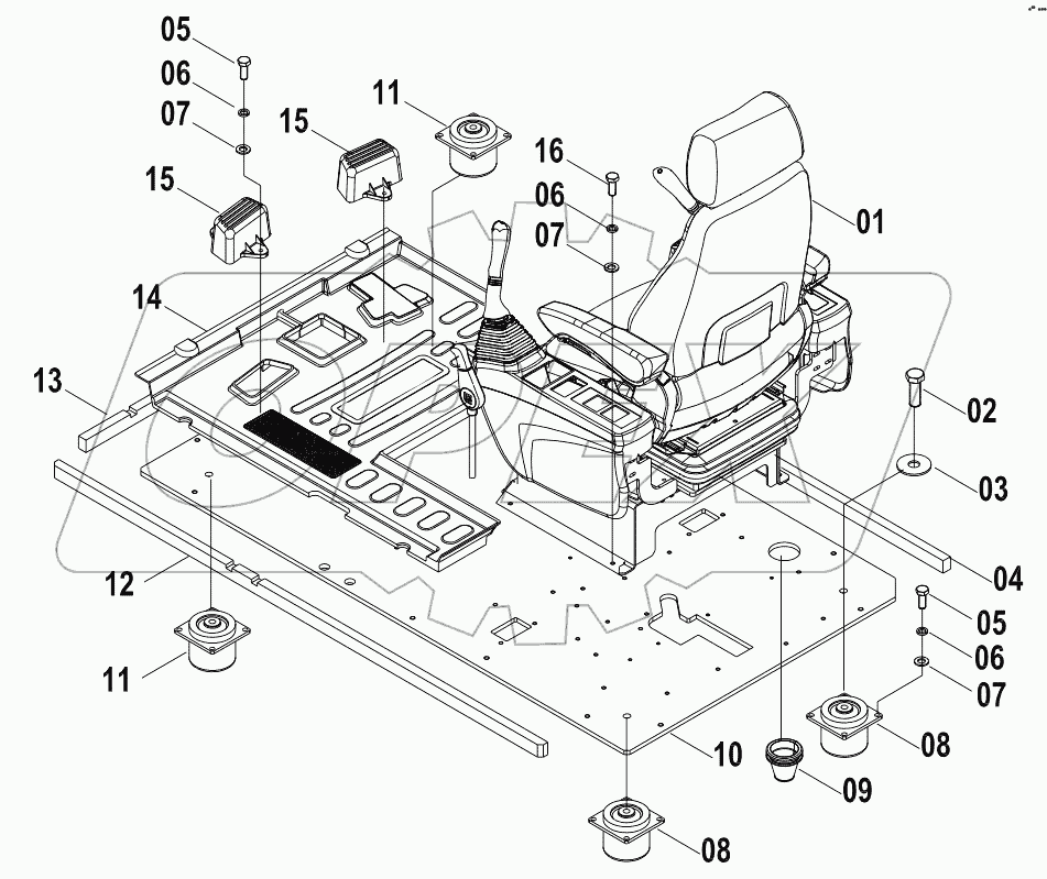  47C1316 003 FLOOR PLATE AS