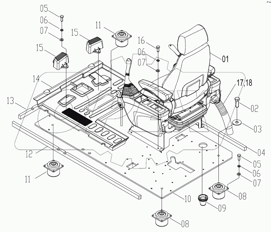  47C1850 003 FLOOR PLATE AS