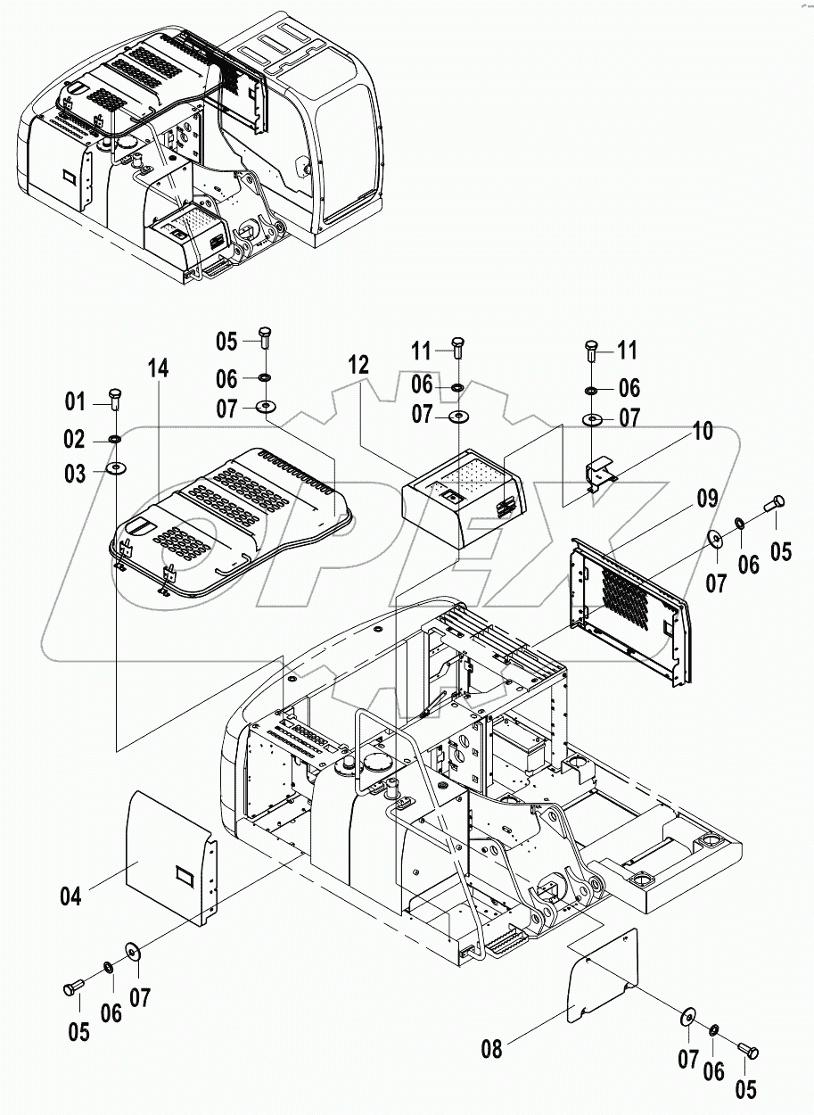  44Е0357 ENGINE HOOD AS (A)