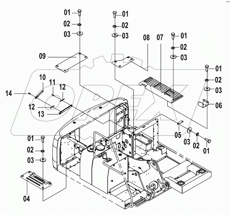  44E0357 ENGINE HOOD AS (B)