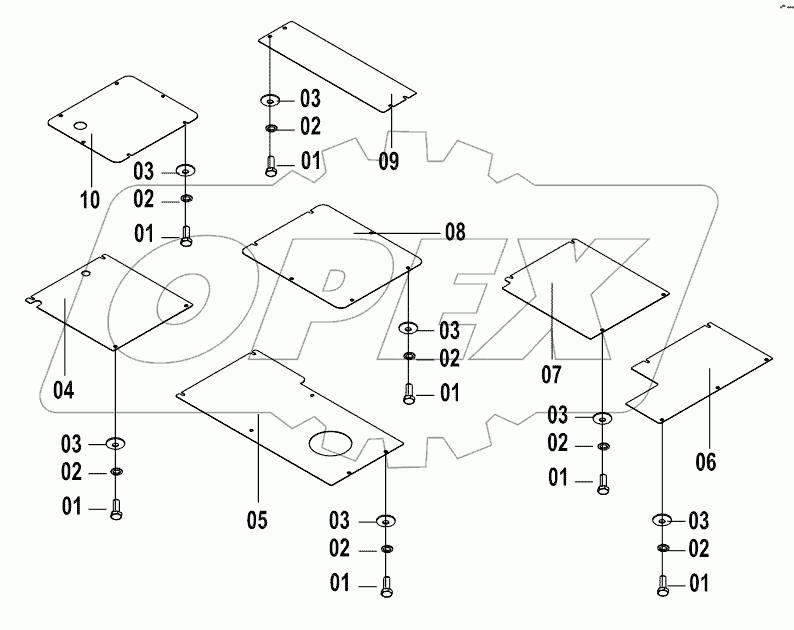  44E0357 ENGINE HOOD AS (E)