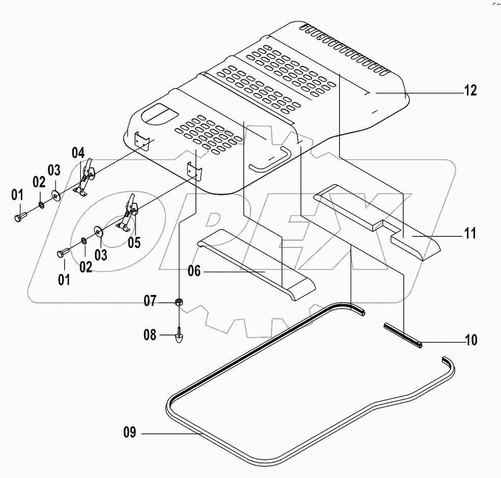  48C1244 002 ENGINE HOOD