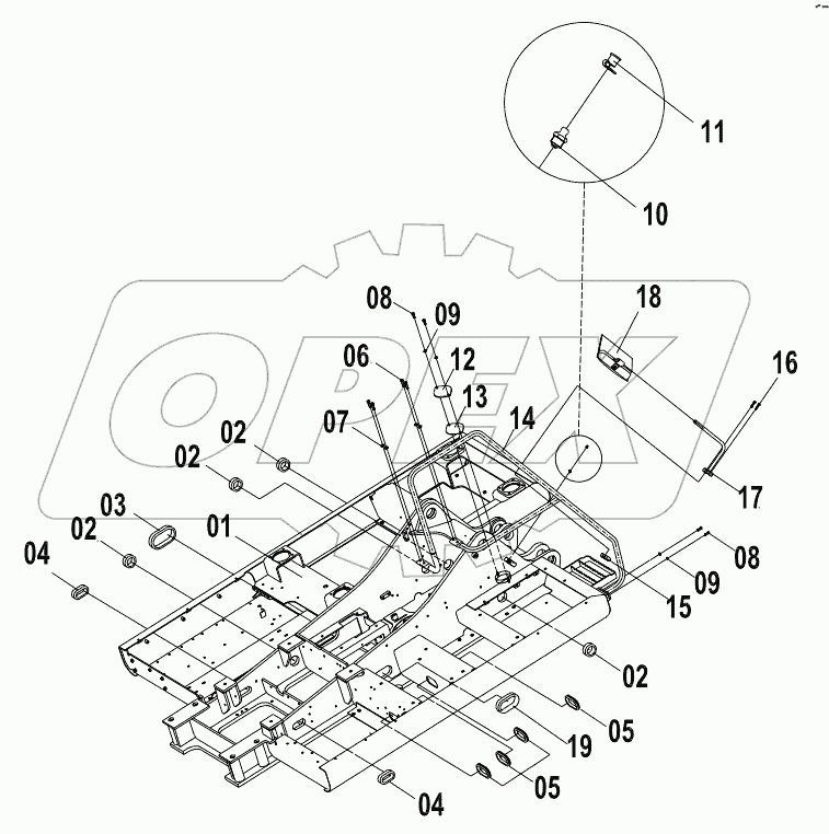  34E0133 001 REVOLVING FRAME AS