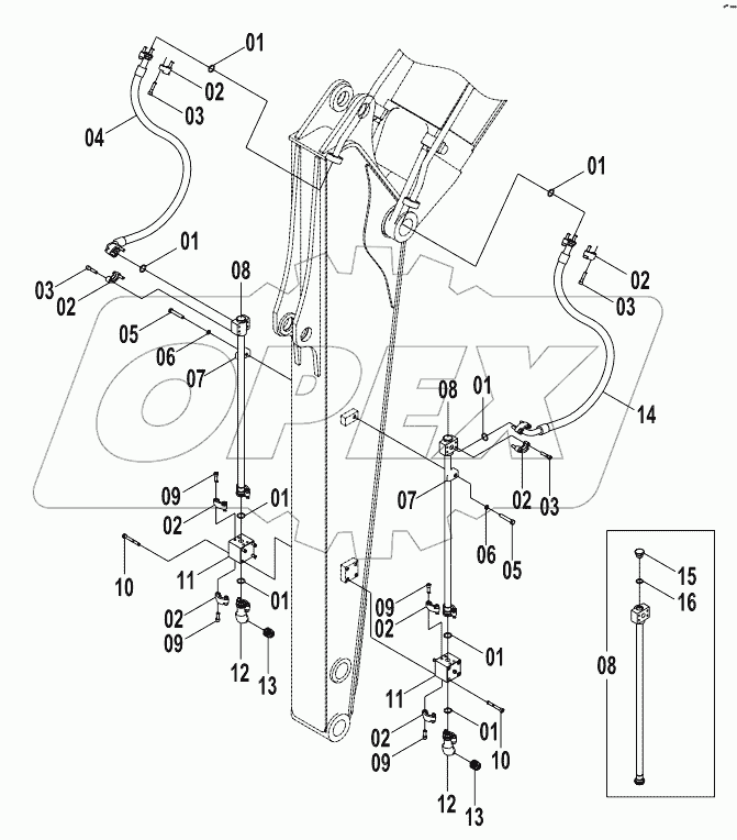 11Y0007 ATTACHMENT WORK LINES (A)