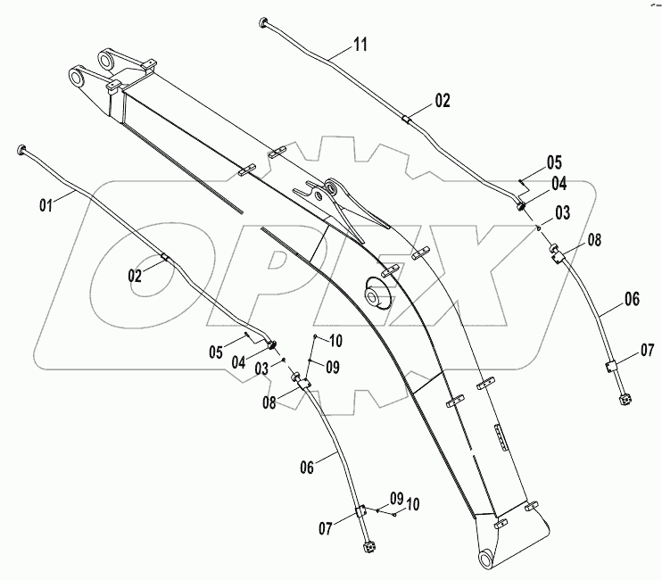  11Y0007 ATTACHMENT WORK LINES (B)