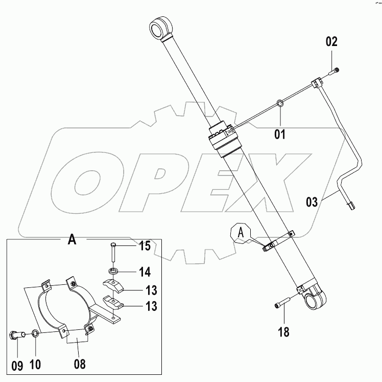  10С2442 BOOM CYLINDER-LH (A)