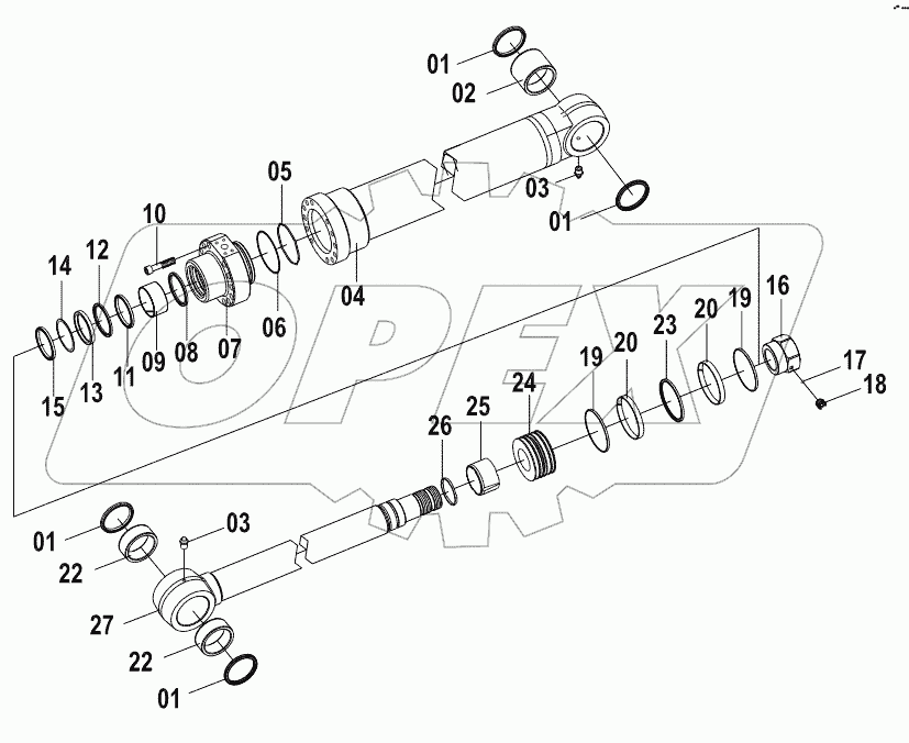  10C2442 BOOM CYLINDER-LH (B)