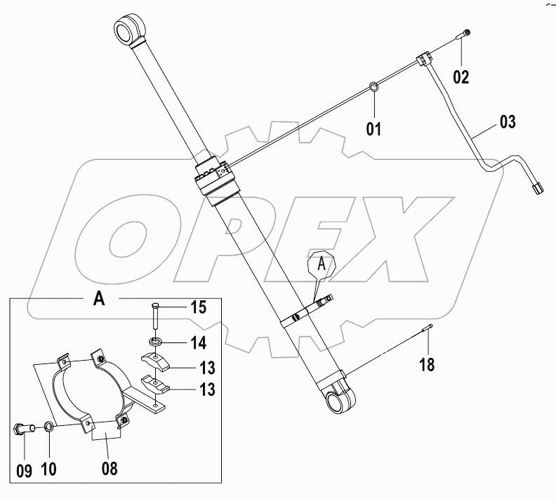  10С2443 BOOM CYLINDER-RH (A)